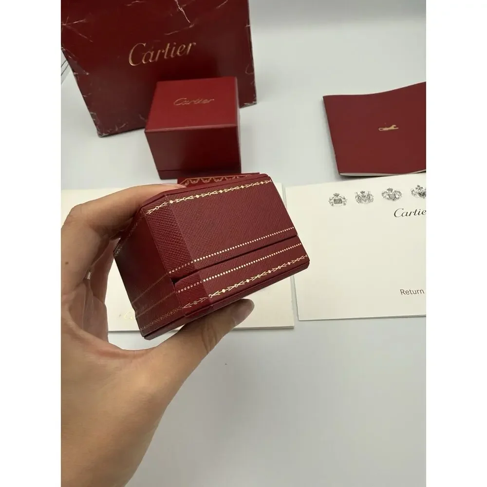 Authentic Cartier Jewelry Ring Box Set With Certificate Booklet & Papers 2016